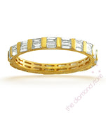 Mens 1ct G/vs Diamond 18k Gold Full Band Ring