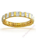 Mens 2ct G/vs Diamond 18k Gold Full Band Ring