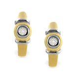 Diamond 0.12ct And 9k Gold Earrings - Rtc-h3605