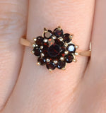 Garnet Ring 9k Yellow Gold