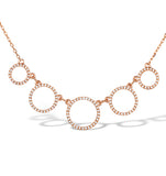 Vivara Collection 0.45ct Diamond And 9k Rose Gold Necklace D3405