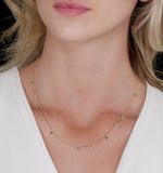 Emerald And Diamond Necklace In 18k Gold - Vivara Collection