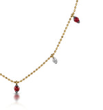 Ruby And Diamond Necklace In 18k Gold - Vivara Collection