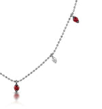 Ruby And Diamond Necklace In 18k White Gold - Vivara Collection
