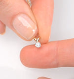 Diamond Solitaire Necklace 0.10ct Diamond 9k Yellow Gold