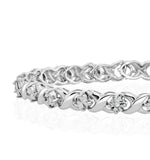 Diamond Kisses Bracelet With 0.05ct Set In 925 Silver