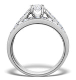 Matching Diamond Engagement And Wedding Ring 0.86ct Platinum