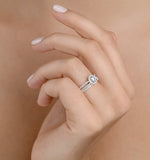 Matching Diamond Engagement And Wedding Ring 1ct Si1 18k Gold