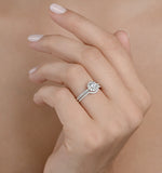 Matching Diamond Engagement And Wedding Ring 1ct Vs2 18k Gold