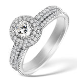 Matching Diamond Engagement - Wedding Ring 1.50ct Vs2 18k Gold