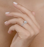 Matching Diamond Engagement And Wedding Ring 1ct Si1 18k Gold