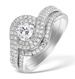 Matching Diamond Engagement - Wedding Ring 1.25ct Vs2 18k Gold