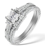 Matching Diamond Engagement - Wedding Ring 1.25ct Si2 18k Gold