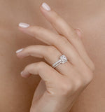 Matching Diamond Engagement And Wedding Ring 1ct Si2 18k Gold