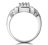 0.25ct Diamond Pave Ring In 9k White Gold