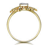 Diamond Clown Ring With Moving Arms And Legs In 9k Gold