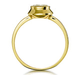 0.15ct Diamond Solitaire Ring In 9k Gold