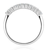 Half Eternity Ring 0.30ct Diamond 9k White Gold