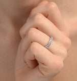 9k White Gold Diamond Eternity Ring 0.91ct