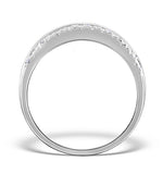 Sapphire 0.16ct And Diamond 0.16ct 9k White Gold Ring