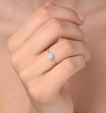 Diamond 0.04ct 9k White Gold Cluster Ring - E5885