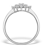 Diamond 0.10ct 9k White Gold Cluster Ring - E5887