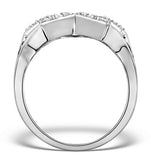 Diamond 0.20ct 9k White Gold Star Ring - E5808