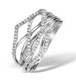 0.43ct Diamond And 9k White Gold Ava Ring - E5928