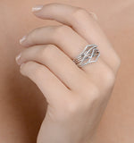 0.43ct Diamond And 9k White Gold Ava Ring - E5928