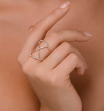 Vivara Collection 0.36ct Diamond And 9k Rose Gold Ring E5943