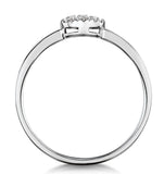 Stellato Collection Diamond Ring 0.03ct In 9k White Gold - E5996