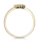 Stellato Collection Shooting Star Diamond Ring In 9k Gold