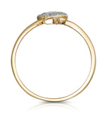 Diamond 2 Stars Ring In 9k Gold From Stellato Collection