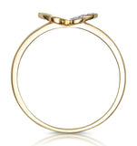 Stellato Collection Diamond Butterfly Ring In 9k Gold