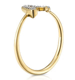 Diamond Initial 'a' Ring 0.07ct Set In 9k Gold