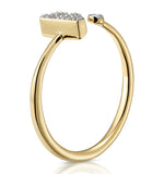 Diamond Initial 'f' Ring 0.07ct Set In 9k Gold