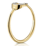 Diamond Initial 'g' Ring 0.07ct Set In 9k Gold