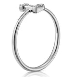 Diamond Initial 'i' Ring 0.07ct Set In 9k White Gold