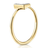 Diamond Initial 'l' Ring 0.07ct Set In 9k Gold