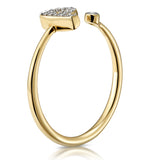 Diamond Initial 'p' Ring 0.07ct Set In 9k Gold