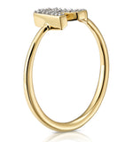 Diamond Initial 'r' Ring 0.07ct Set In 9k Gold