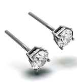 Lab Diamond Stud Earrings 1.00ct G/vs1 Quality 18k White Gold - 5.1mm