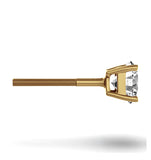 Diamond Stud Earrings 5.1mm 18k Gold - 1ct - F-g/vs