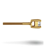 Diamond Stud Earrings 3mm 18k Gold - 0.20ct - F-g/vs
