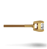 Diamond Stud Earrings 4.1mm 18k Gold - 0.50ct - Premium