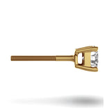 Diamond Stud Earrings 4.5mm 18k Gold - 0.66ct - F-g/vs