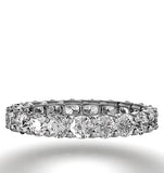 Mens 3ct H/si Diamond Platinum Full Band Ring