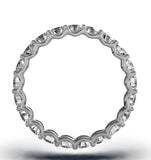 Mens 3ct H/si Diamond Platinum Full Band Ring