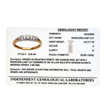 Certified 0.52ct18k Gold Brilliant Diamond Trilogy Tension Set Ring