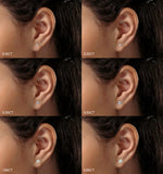 Lab Diamond Stud Earrings 1.00ct H/si Quality In 9k Gold -  5.2mm